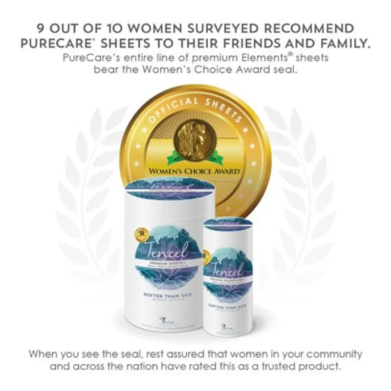 Premium Cooling Antimicrobial Tencel Pillowcase Set by PureCare