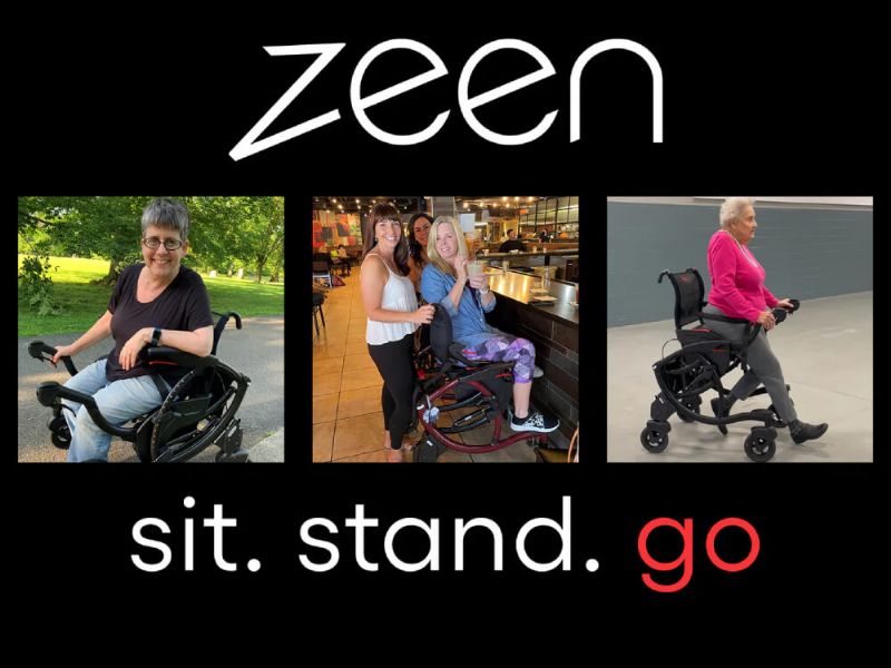 The Zeen Walker Wheelchair Mobility Aid is perfect for all ages