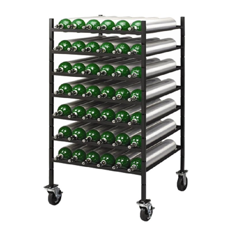 Layered Stacking Oxygen Cylinder Racks by Responsive Respiratory