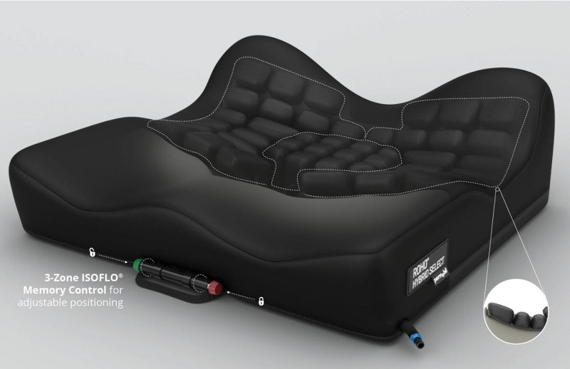 ROHO Hybrid Select Foam Wheelchair Cushion by Permobil