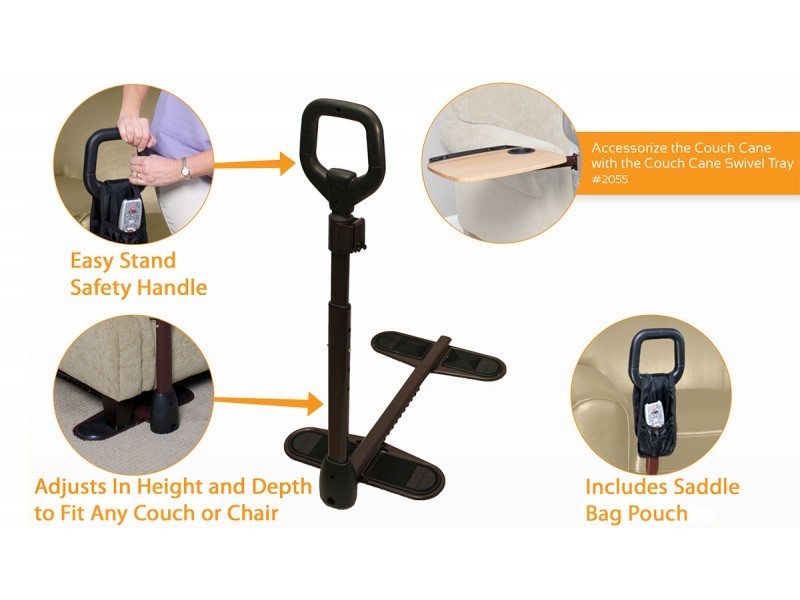 Couch Cane SittoStand Mobility Handle with Organizer Pouch