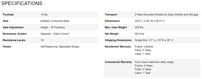 c5i upright bike