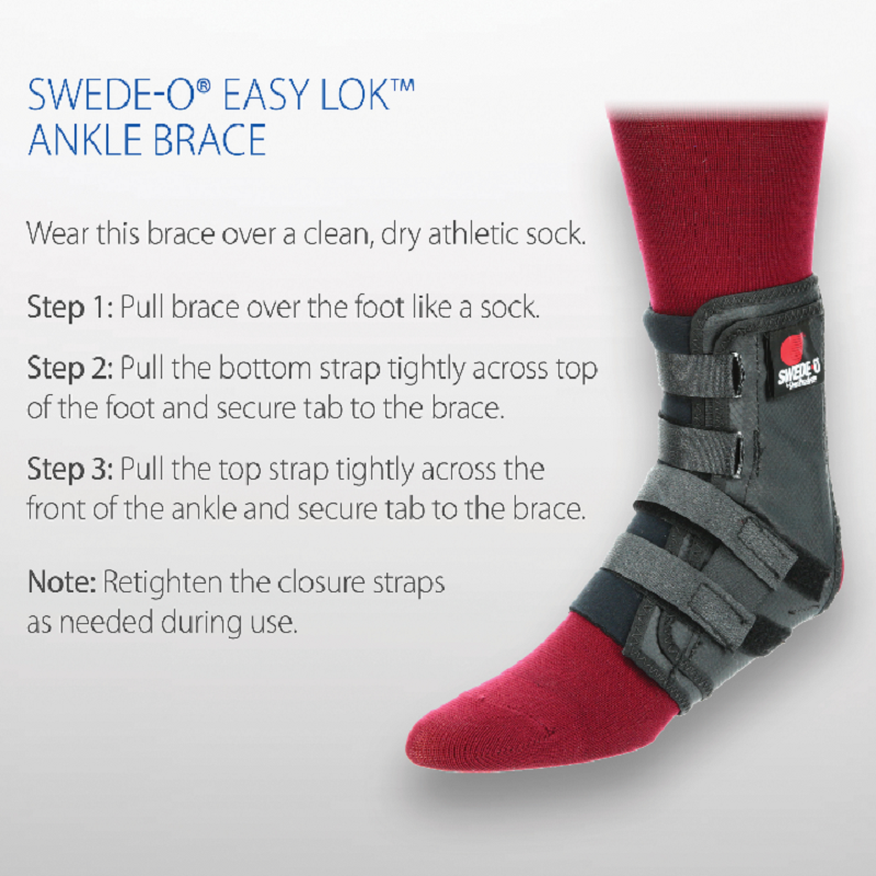 SwedeO Easy Lok Ankle Brace FOR SALE