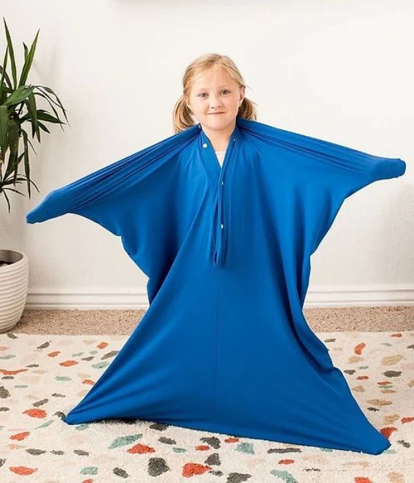 Sensory Sack Body Pod Body Sock Blue CE CERTIFIED Autism Calming Large Size 