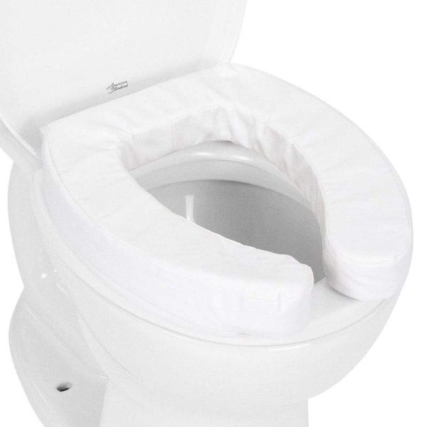 Standard Vive Toilet Seat Riser w/ Handles Raised Toilet Seat w/ Padded Arms 