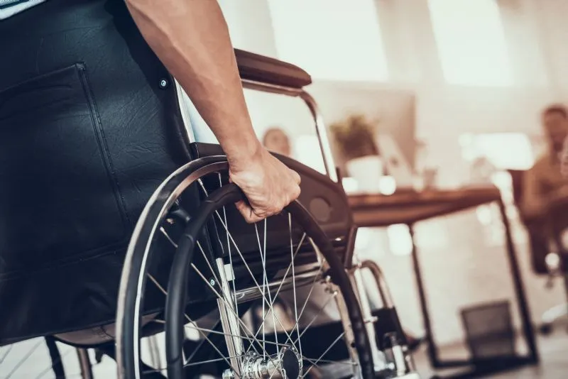 Wheelchair-wheel-closeup
