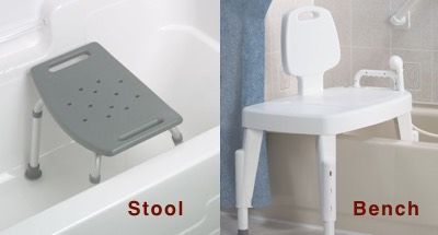 tub stool vs tub bench
