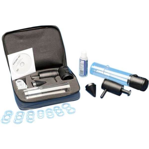Encore Deluxe Battery and Manual Vacuum Erection Penis Pump full kit with accessories and instructional video