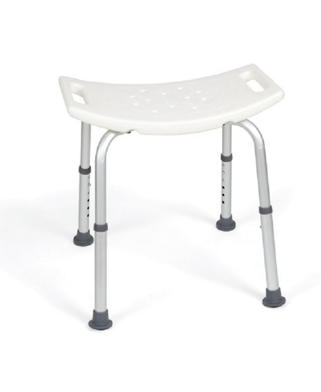Lightweight Folding Non-Slip Shower Bench with Optional Backrest