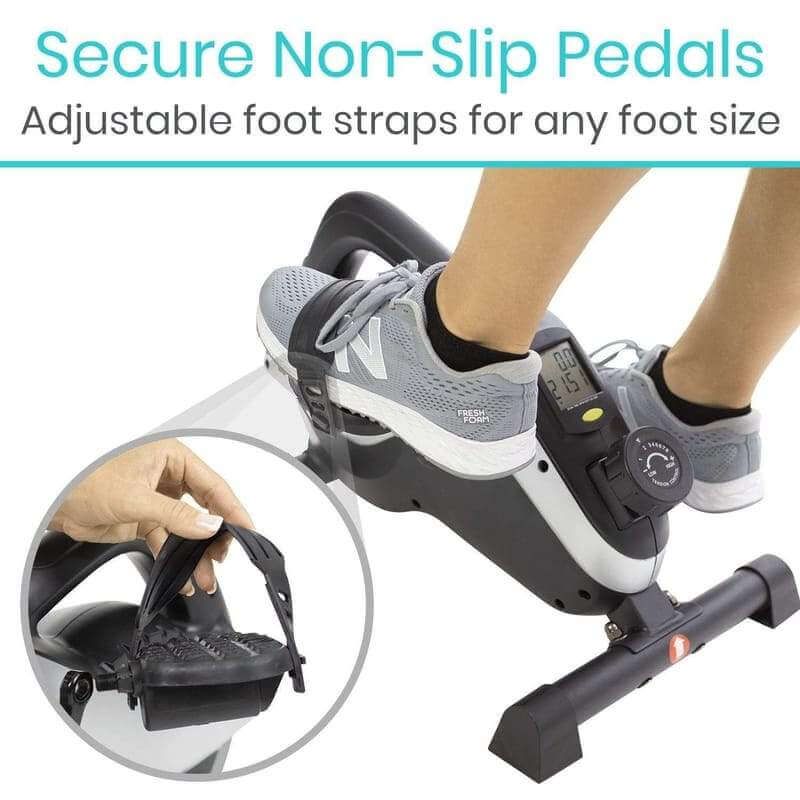 Leg Pedal Exerciser by Vive Health comes with slip resistant pedals