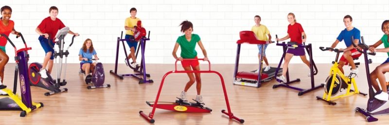 Kids Exercise Equipment Children Bike Fitness Baby Play Gym For 3-8 year old Kid 