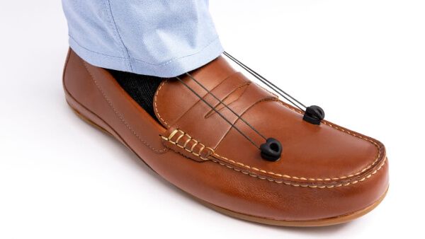 SaeboStep AFO Brace for Drop Foot worn under regular shoes