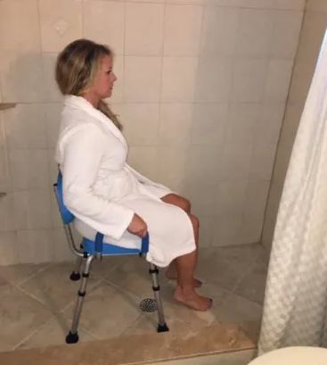 woman-using-high-visibility-shower-chair