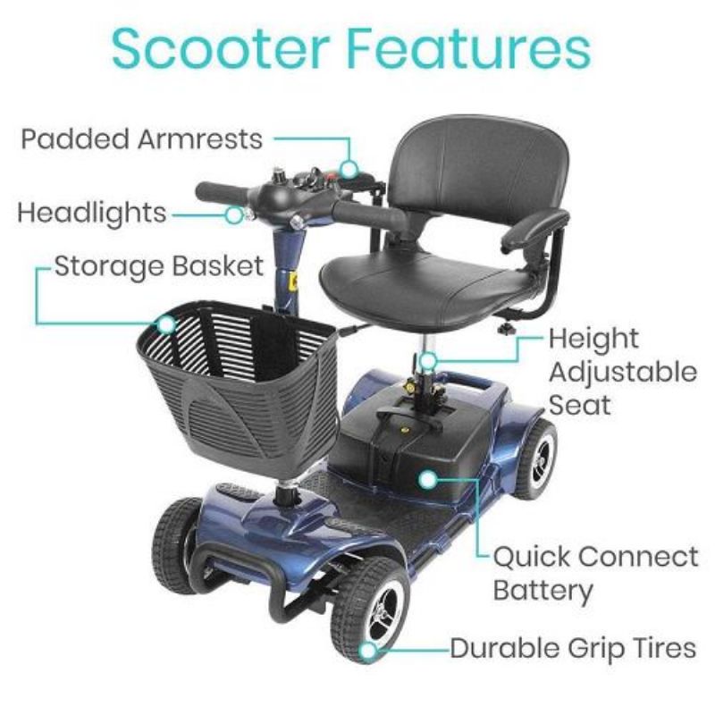 4-Wheel Electric Mobility Scooter by Vive Health Picture