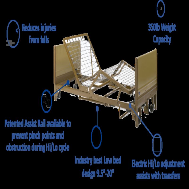 Invacare Full Electric Homecare Hospital Bed Picture