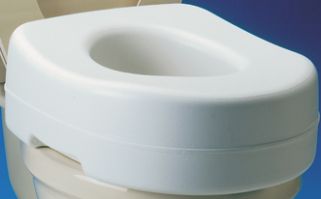 Raised Anti-Slip Contoured Toilet Seat