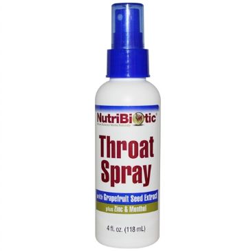 NutriBiotic Throat Spray with Zinc and GSE