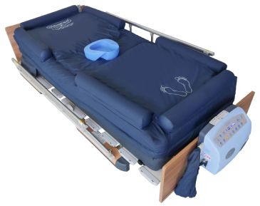 Low Air Loss Mattress with Inflatable Guardrail and Bed Pan Access | OB-2680 PremiumAir
