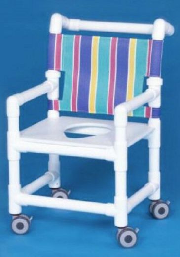 Pediatric Shower Commode Chair with Wheels by IPU