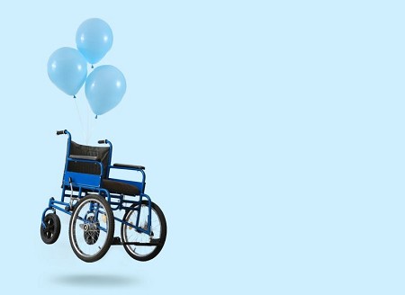 Wheelchair-held-up-by-balloons