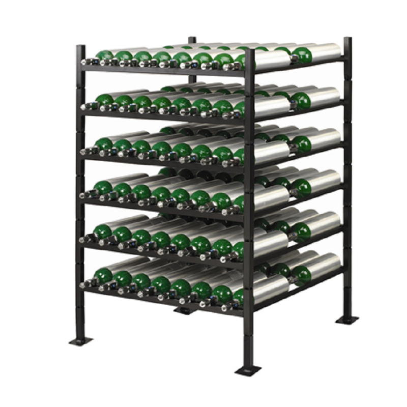 Layered Stacking Oxygen Cylinder Racks by Responsive Respiratory