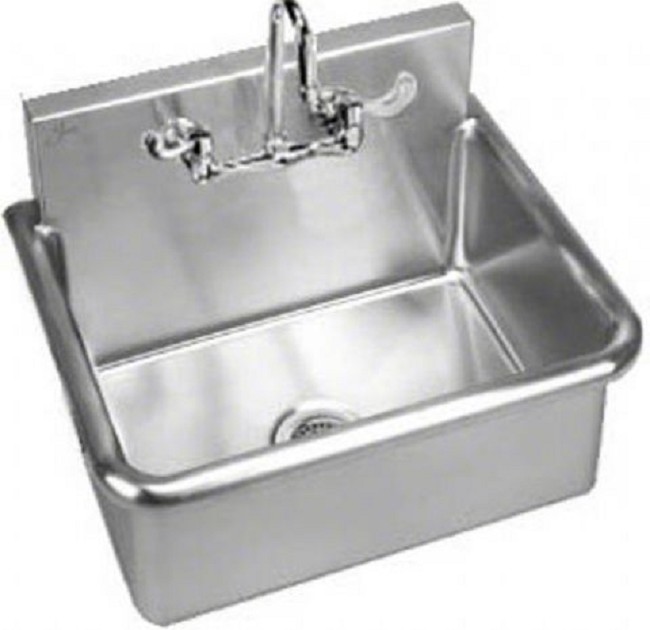 Stainless Steel Wall Hung Wash-Up Sink - FREE Shipping Stainless Steel Wall Hung Laundry Sink