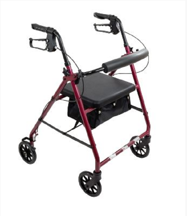 Norco Rolling Walker Rollator With Seat And Basket