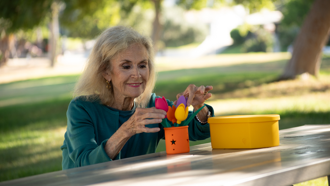 Geri-Gadgets 3-Kit Sensory Engagement Set (Flowers, Shapes, Fidget Gidget)