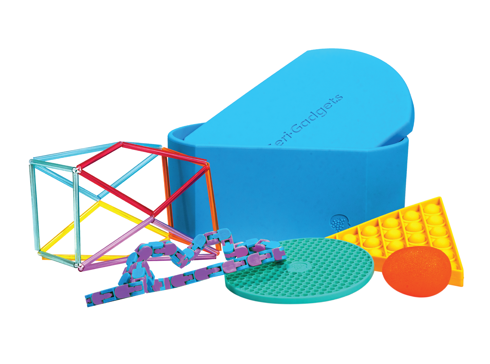 Geri-Gadgets 3-Kit Sensory Engagement Set (Flowers, Shapes, Fidget Gidget)