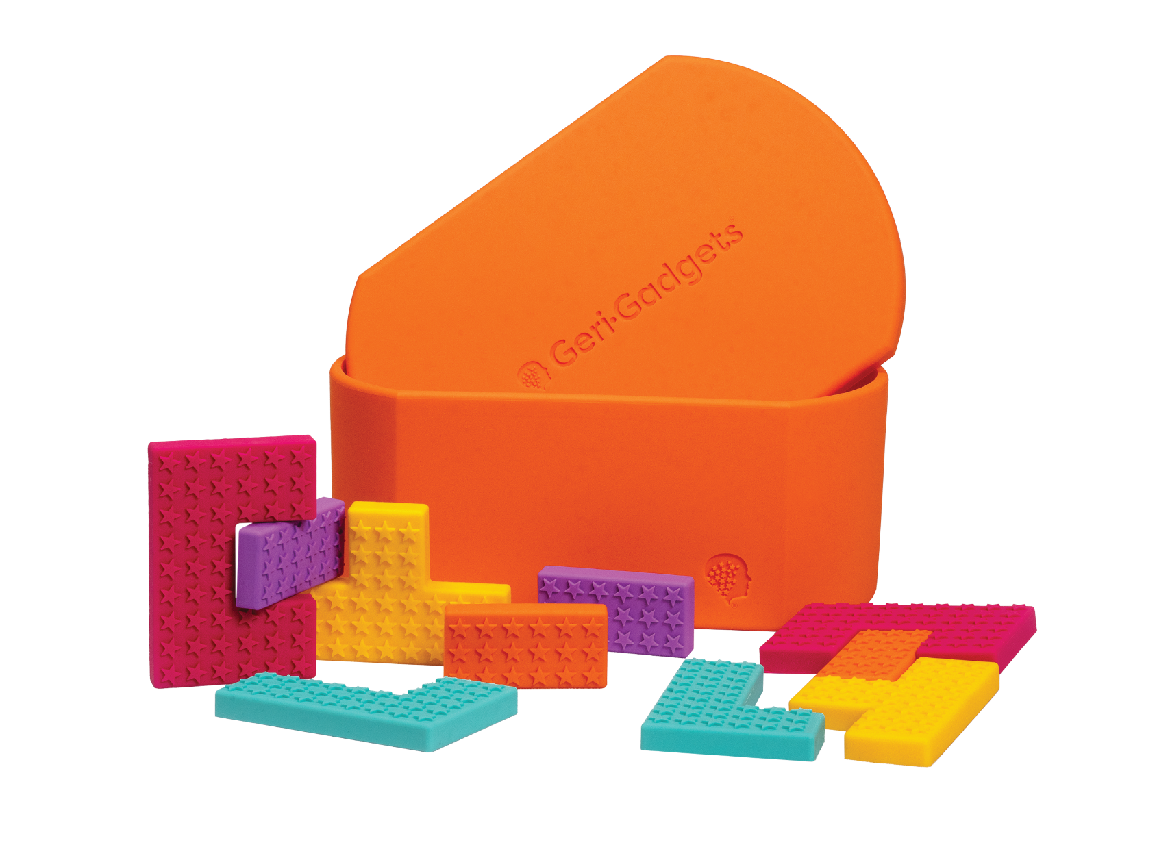 Geri-Gadgets 3-Kit Sensory Engagement Set (Flowers, Shapes, Fidget Gidget)