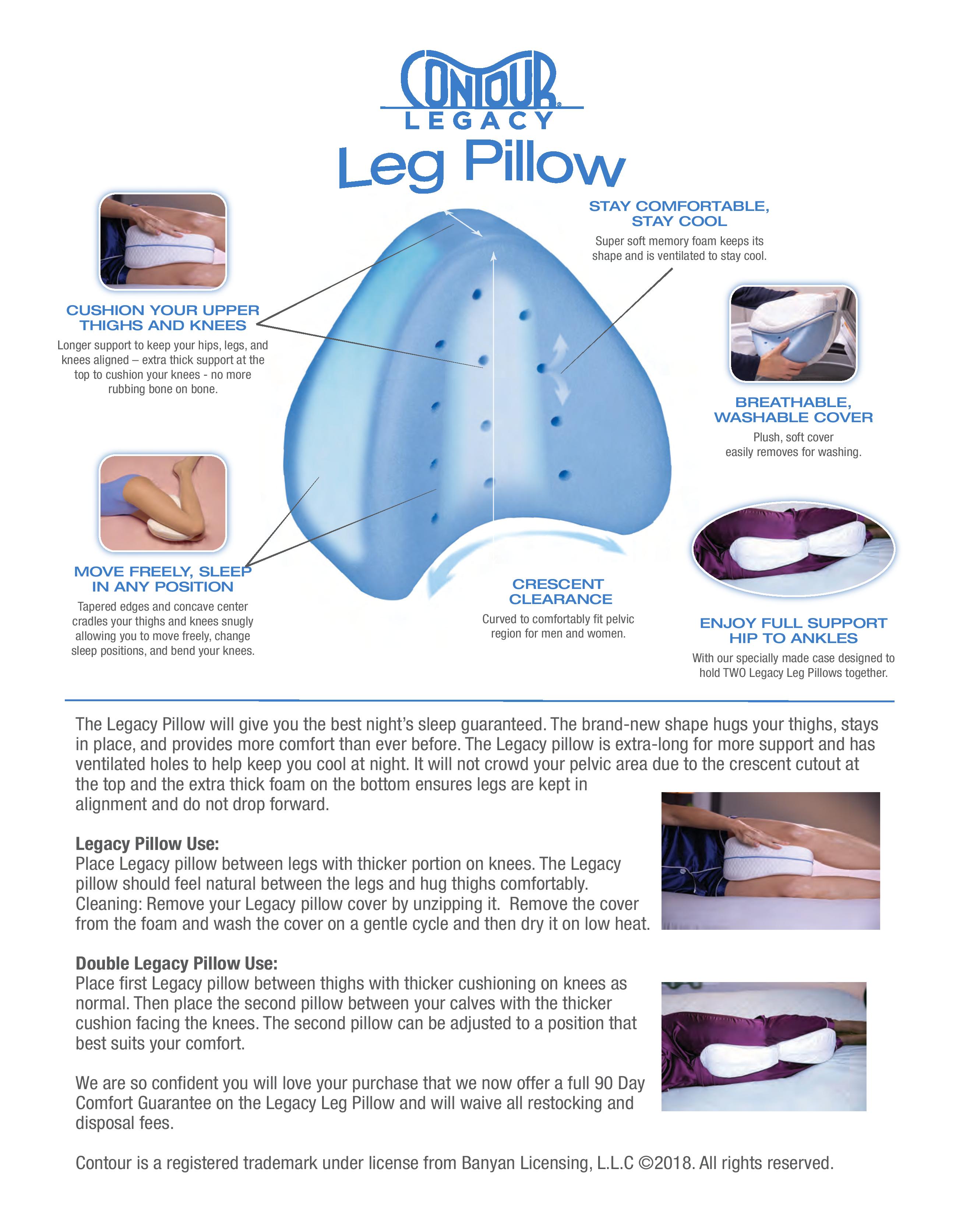 Legacy Leg Pillow by Contour Products