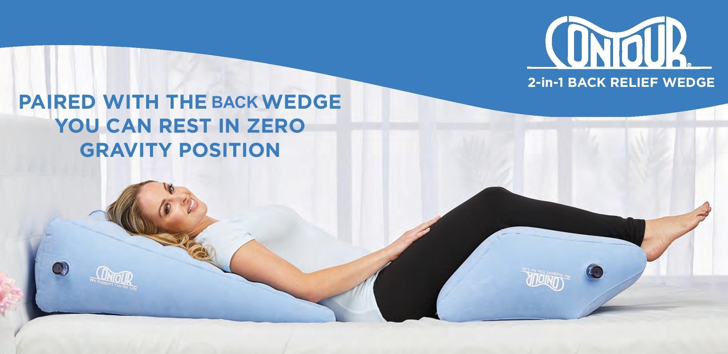 Foam Bed Wedge Elevates Your Body In A Zero-Gravity Position