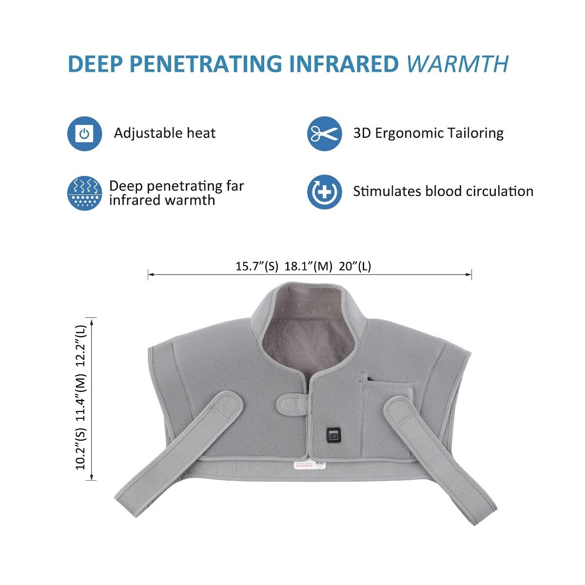 AtHome Heat Therapy Neck and Shoulder Wrap