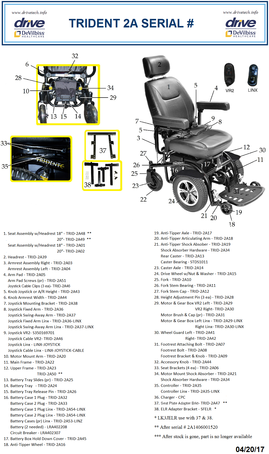 Trident HD Heavy Duty Power Wheelchair, 24 Seat